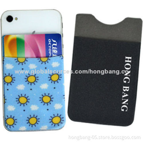 Sticky Card Holders, Sized 5.5x9cm, Custom Logo with Silkscreen Printing